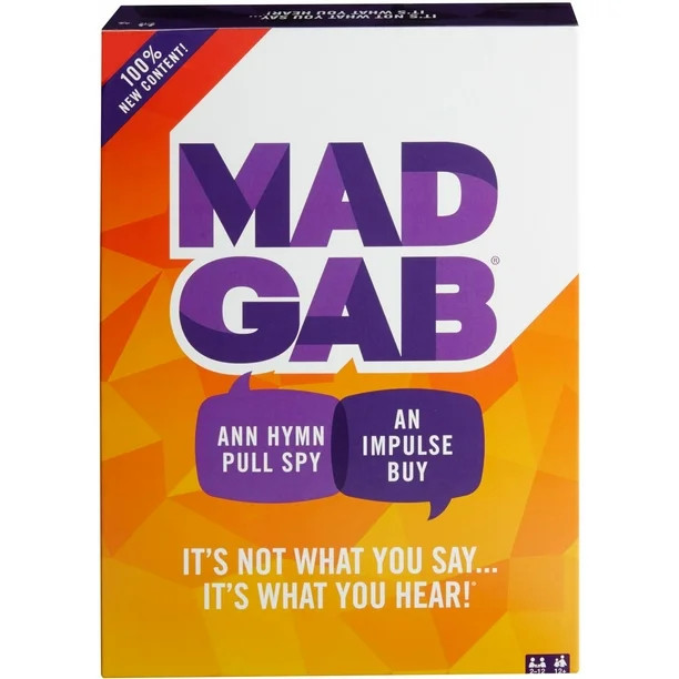 Mad Gab Timed Card Game for 2-12 Players Ages 12Y+ | Walmart (US)