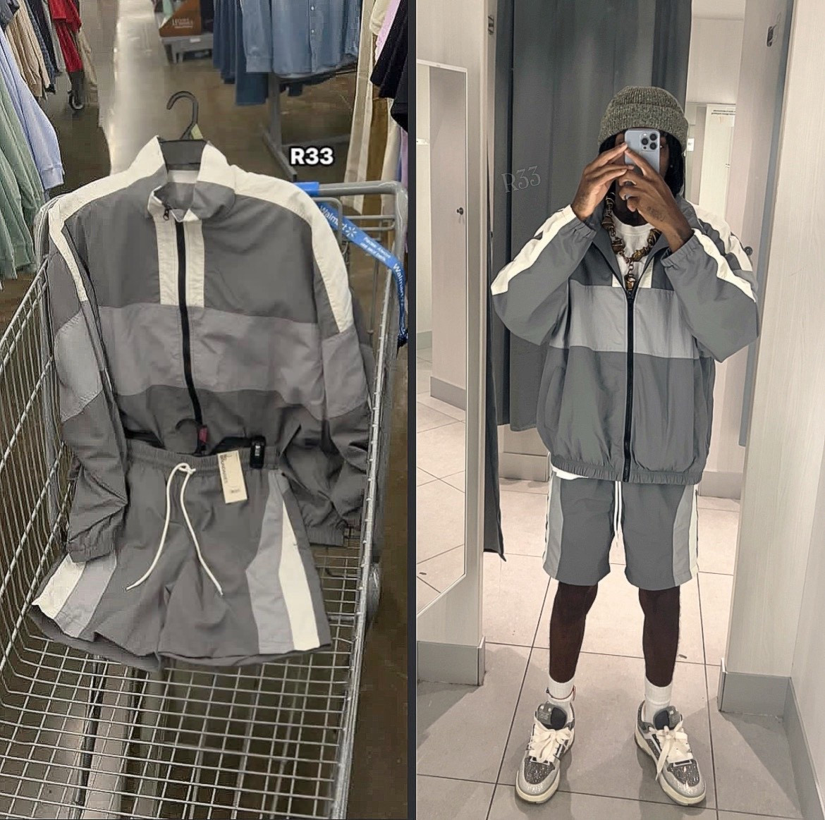 Walmart Grey Windbreaker Jacket + wind shorts + grays swag = the flyest evrydayy fit 🔥
This entire top to bottom is overly FIRE
#windbreakerset #shorts

#LTKgrwm #LTKMens #LTKootd