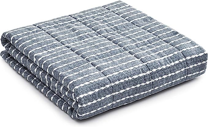 YnM Weighted Blanket — Heavy 100% Oeko-Tex Certified Cotton Material with Premium Glass Beads (... | Amazon (US)