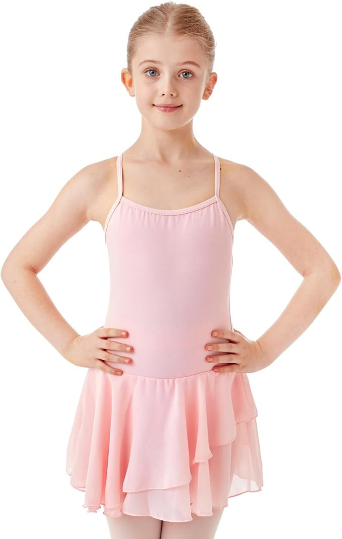 HiDance Girls' Ballet Dress Leotards, Ballerina Dance Dress Ballet Leotards with Skirt | Amazon (US)