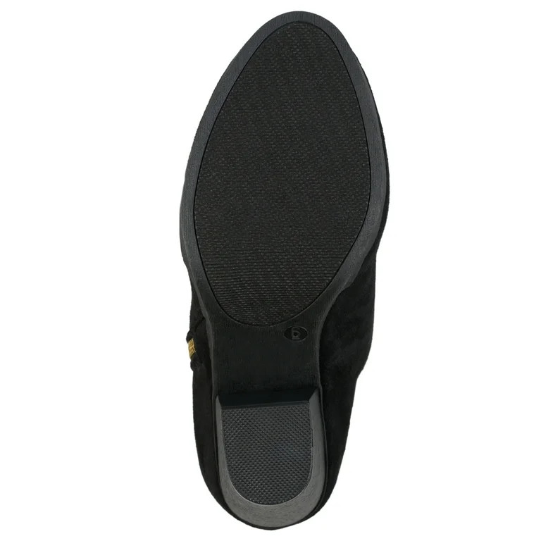 Womens Wide Width Faux Suede High Heel Ankle Boots | Walmart (US)