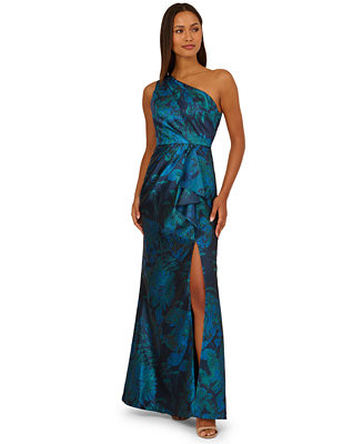 Adrianna Papell Women's One-Shoulder Gown - Macy's | Macy's