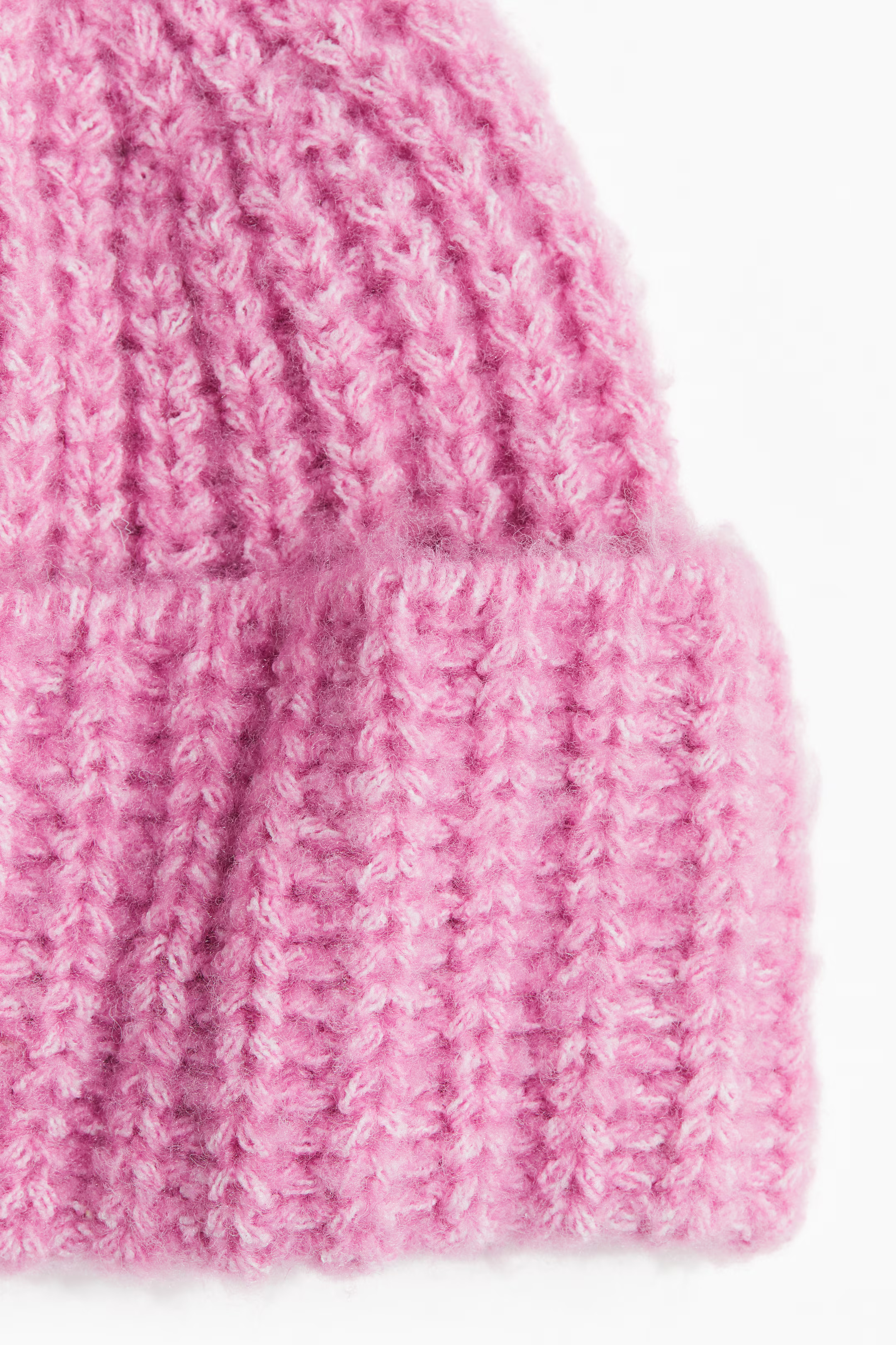 Beanie in Rippstrick - Rosa - Ladies | H&M AT | H&M (DE, AT, CH, NL, FI)