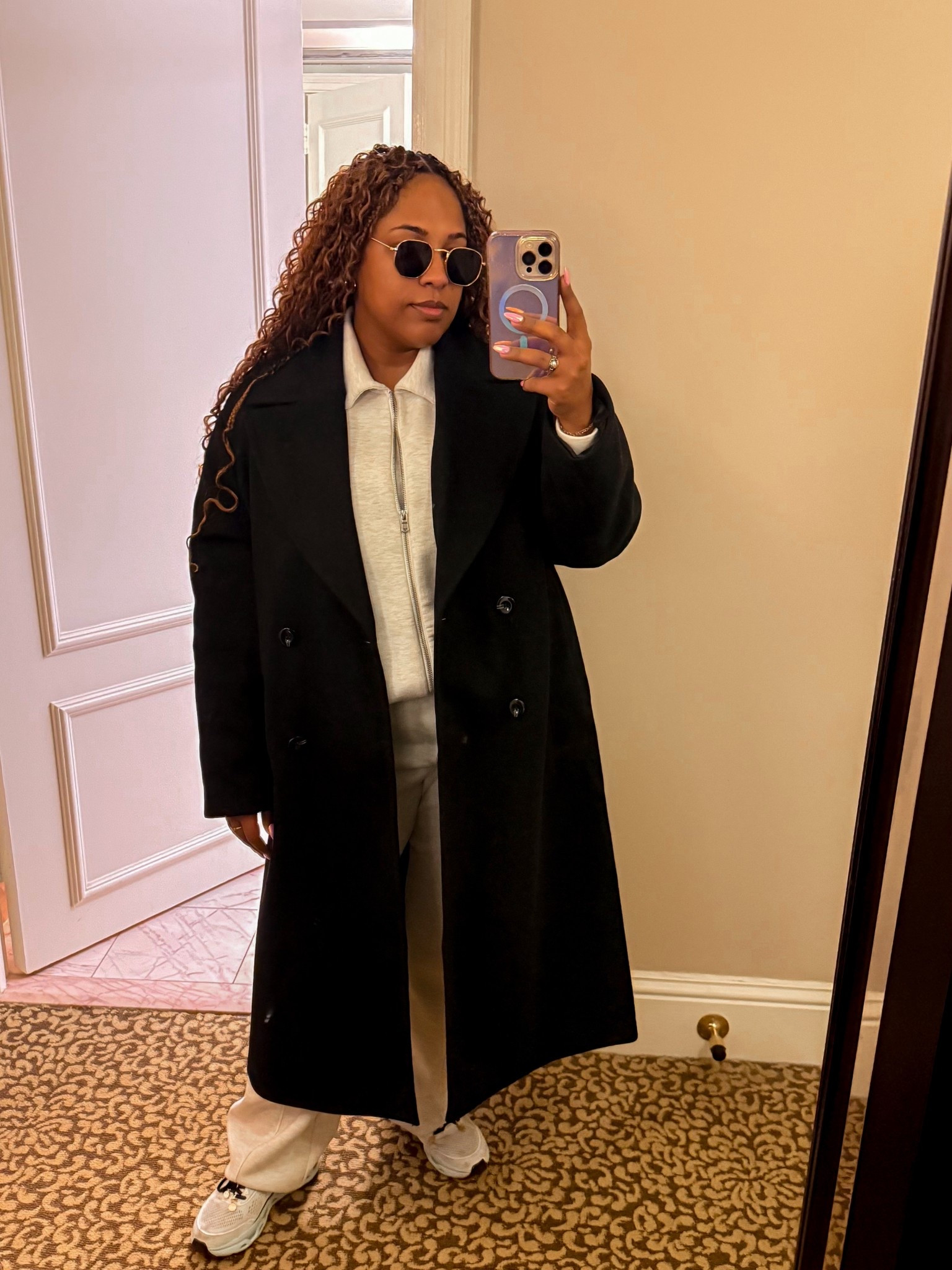 This was my travel day outfit from New York City to San Antonio, Texas! It was still below freezing in New York, but it was in the upper 60s by the time we got back to Texas. Regardless this outfit was super comfy and great to travel in ￼￼

#LTKTravel #LTKSeasonal #LTKMidsize