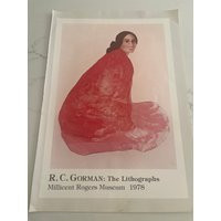 R.c. Gorman, Lithographs, Millicent Rogers Museum Drawing, Poster, Collectible, Design, Painting, Page, Print, 1978, 13.5x10.5"" - 20-01-621 | Etsy (US)