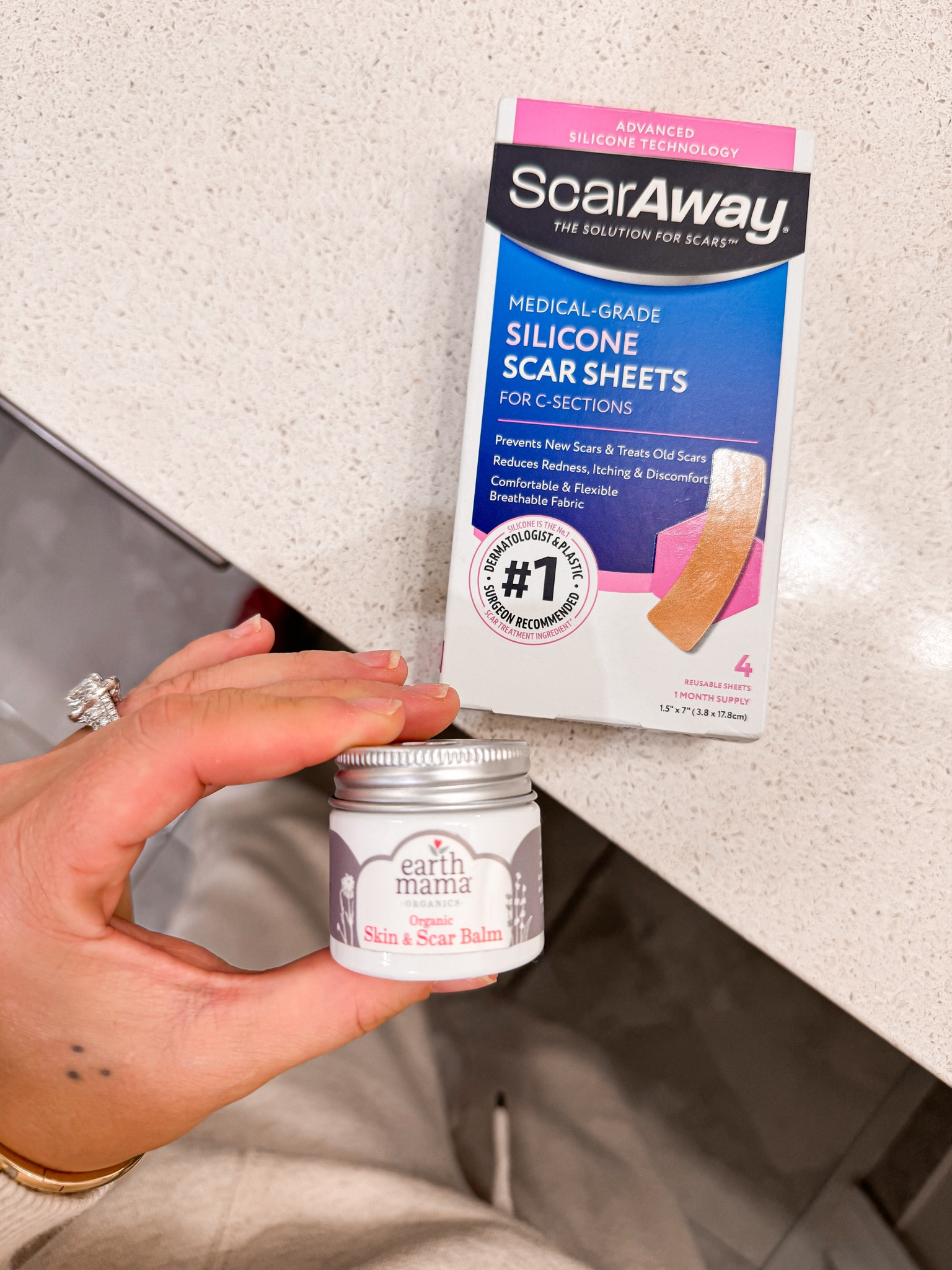 Two scar creams & scar patches I’m using. The cream I’ve used since my first c section back in 2020 used again after my 2nd c section in 2022 now here I am again using it on my 3 c section! I also decided to try these patches again to see if I can see & feel a difference!

I also linked up other patches I know other c section moms have had success with!

#LTKbump