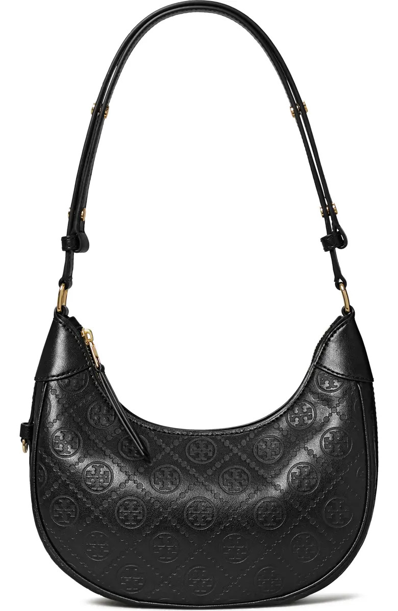 T-Monogram Embossed Crescent Shoulder Bag | Nordstrom