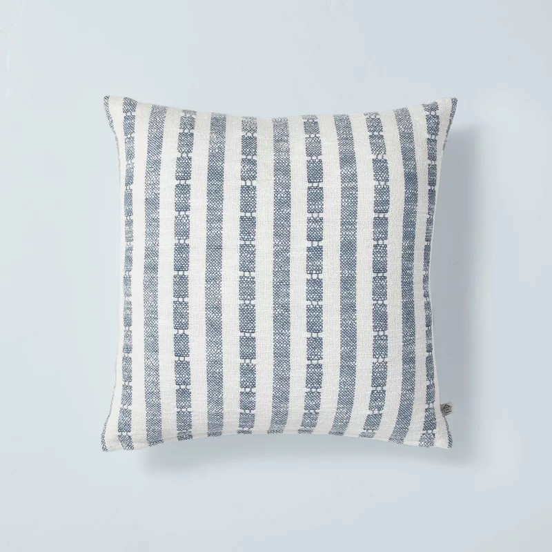Vertical Texture Stripe Square Throw Pillow - Hearth & Hand™ with Magnolia | Target