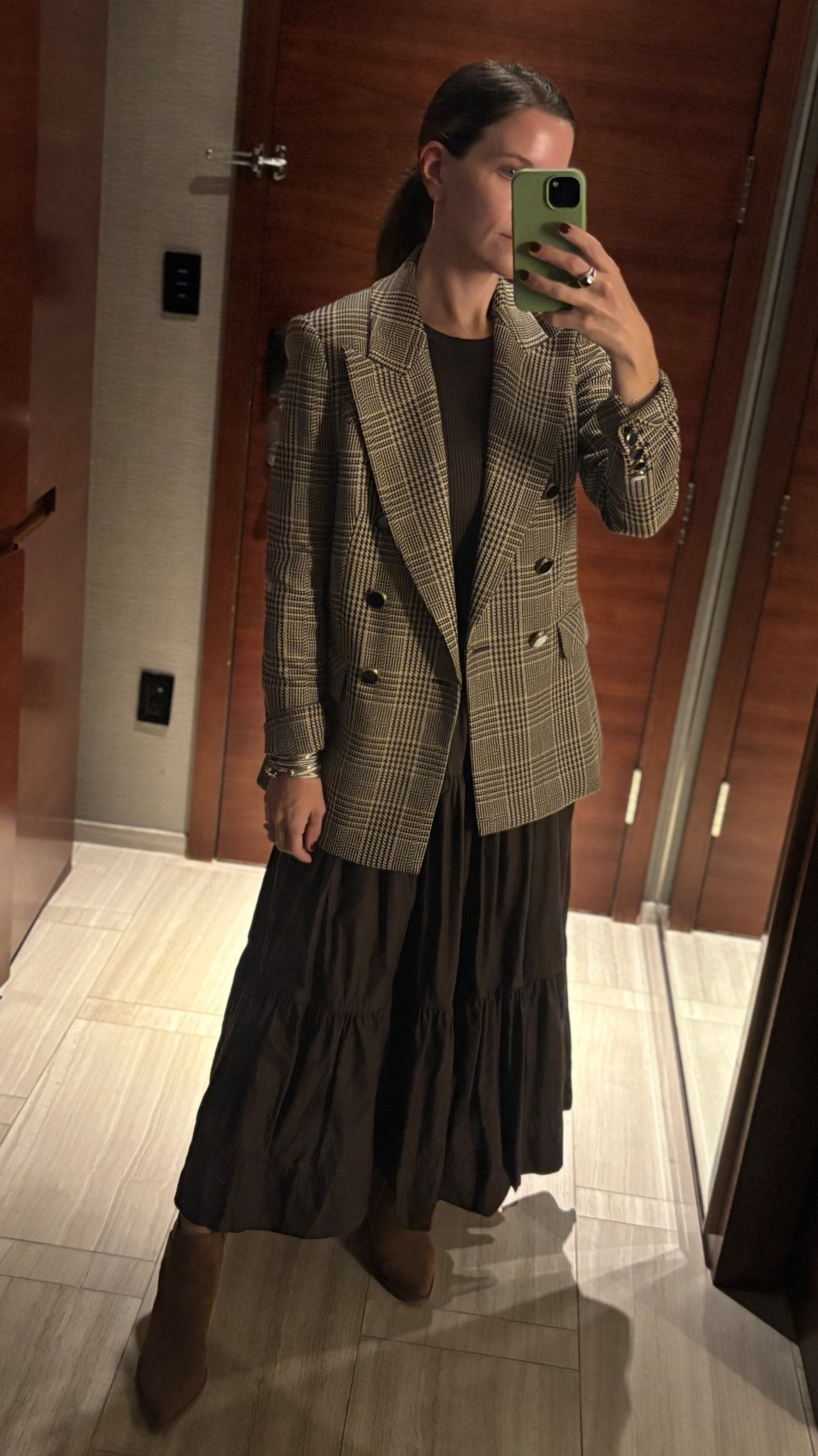 Moody fall layers ✨ wearing a 0 in the blazer. Dress is old but linked similar 

#LTKWorkwear #LTKSeasonal #LTKFindsUnder100