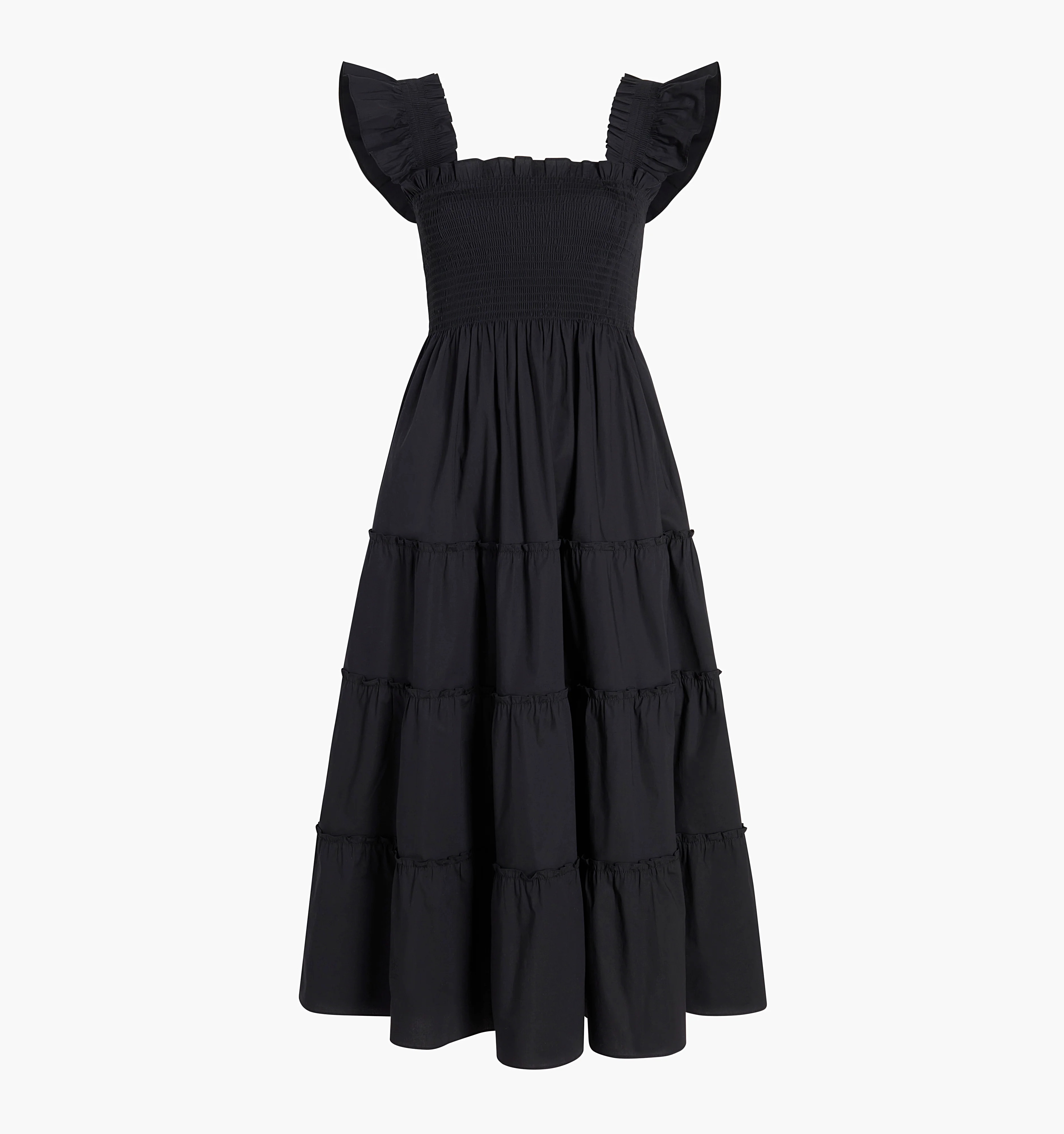 The Maternity Ellie Nap Dress Black Cotton | L | ® | 100% Cotton | Hill House Home | Hill House Home US
