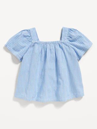 Flutter-Sleeve Tie-Back Matching Print Top for Toddler Girls | Old Navy (US)