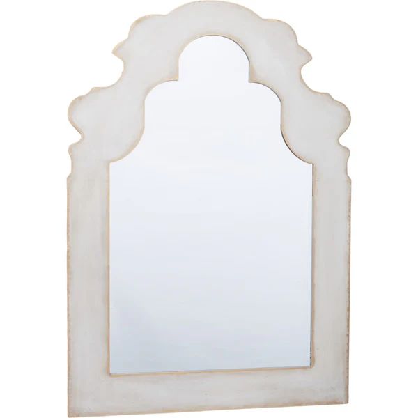 Audrey Grey Washed Metal Mirror with Gold Edges | Dashing Trappings
