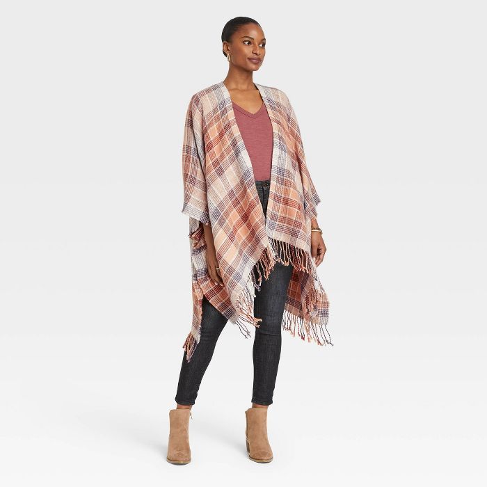 Women's Plaid Wrap Jacket - Universal Thread™ | Target