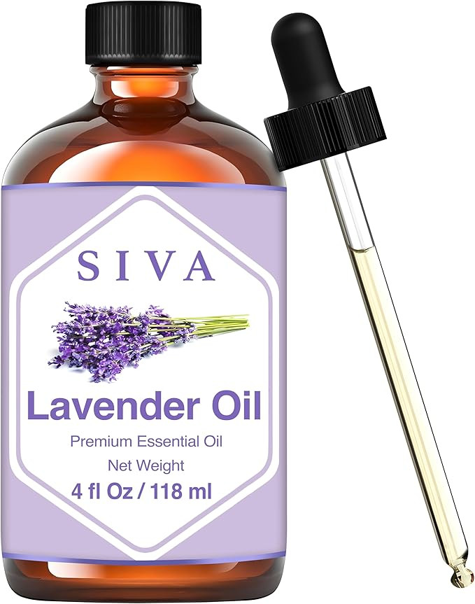 SIVA Lavender Essential Oil - 4 Fl Oz – Natural Lavender Oil - for Diffuser, Face, Skin Care, A... | Amazon (US)