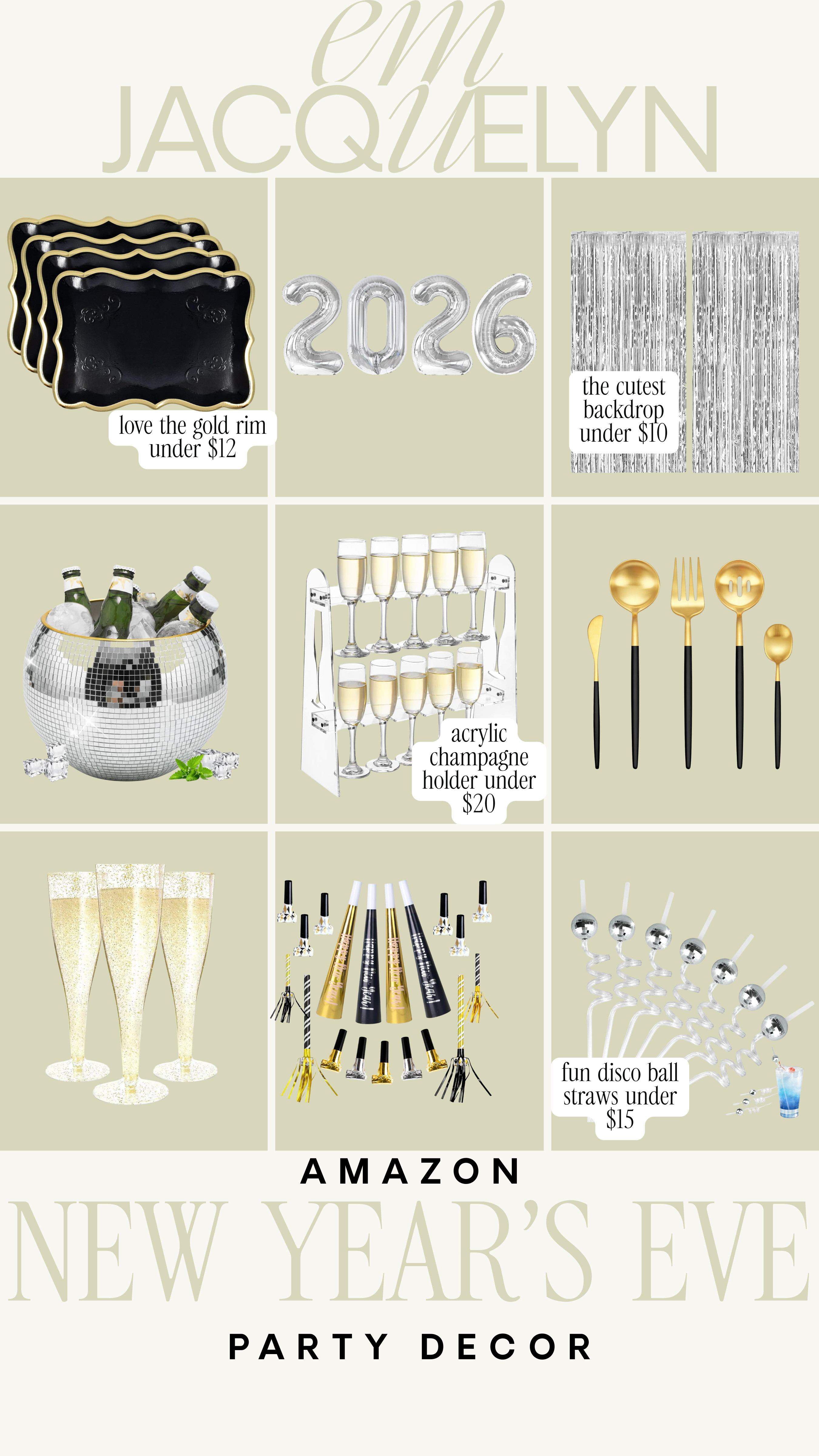 new years eve party decor!

new years, party finds 

 #LTKHoliday #LTKSeasonal