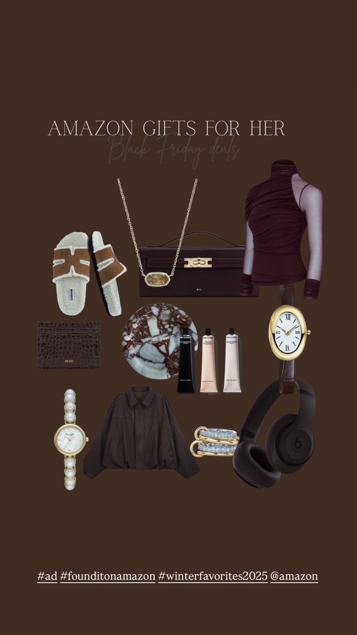 Gifts for her🤎
Pulled together my favorite Amazon deals. It’s cozy, chic, everyday luxury pieces she’ll actually love and use. I think I want all of it for myself😮‍💨 

#ad #founditonamazon #winterfavorites2025 #amazonfinds #giftguide #giftsforher #blackfridaydeals

#LTKFindsUnder100 #LTKGiftGuide #LTKHoliday