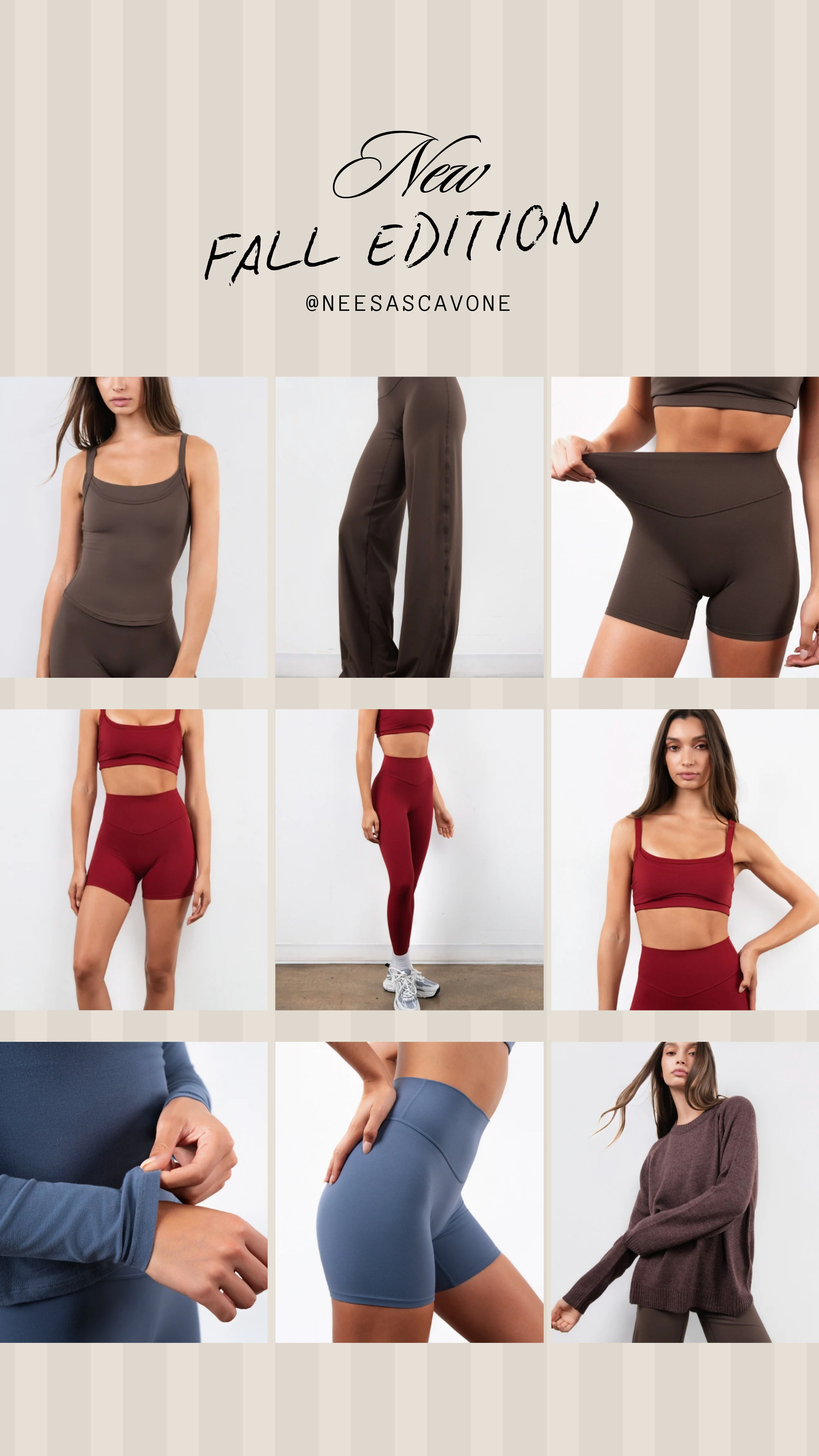 New fall activewear is here 🤎 These rich chocolate brown, burgundy and muted blue workout sets are perfect for everything from strength training and Pilates to errands and cozy everyday outfits. Linking my favorite fall workout clothes, high-waisted leggings, biker shorts, matching sets and layering pieces!

#FallActivewear #FallWorkoutOutfits #WomensActivewear #WorkoutSets #MatchingWorkoutSet #GymOutfitIdeas #PilatesOutfit #HighWaistedLeggings #BikerShorts #AthleisureStyle #FallFashion2026 #LTKFit #LTKStyle 

 #LTKgrwm #LTKfitnessgoals #LTKActive