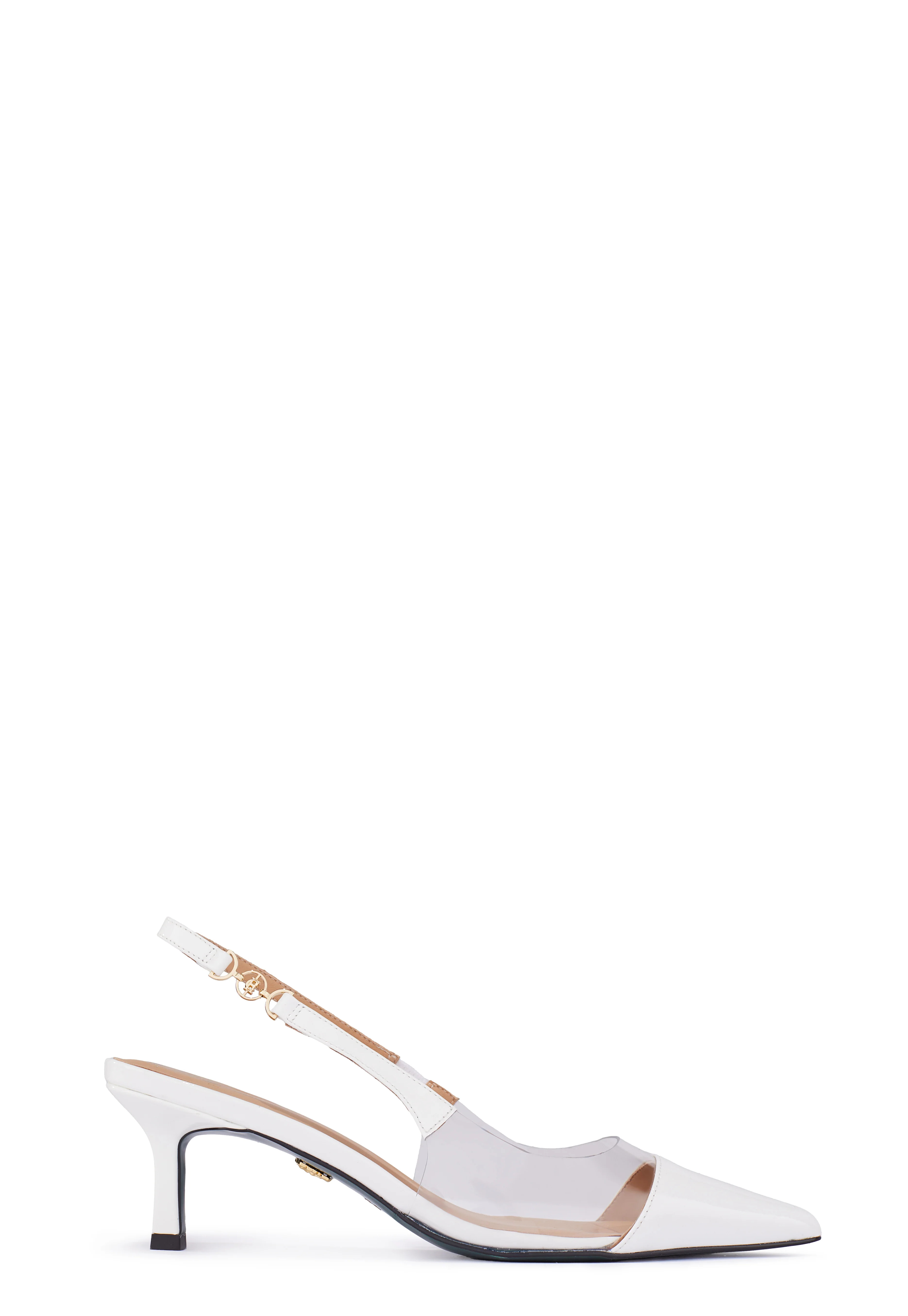 Regency Kitten Heel (Clear White) | Holland Cooper