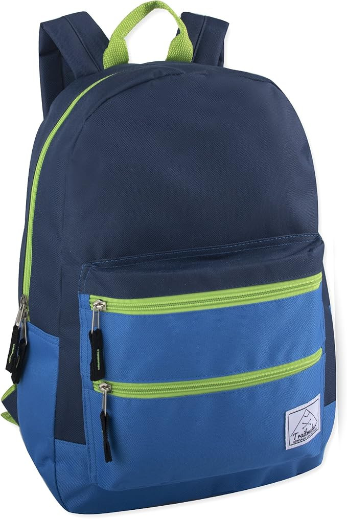 Trail maker Multi Pocket Multicolor Backpack with Adjustable Padded Straps | Amazon (US)