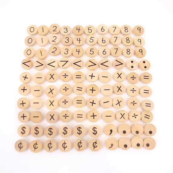 Symbols Coins for Ten, Twenty, and Hundred Frames | Etsy (US)