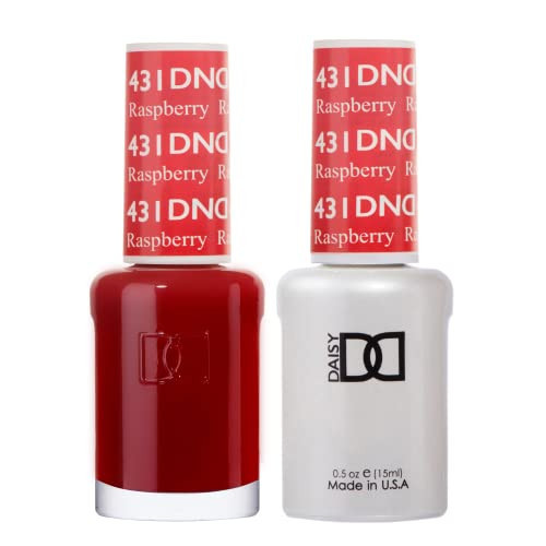 DND Gel Polish Set - 1 each of Red Gel Polish and Red Nail Polish, 431 Raspberry, 0.5 Fl Oz | Amazon (US)