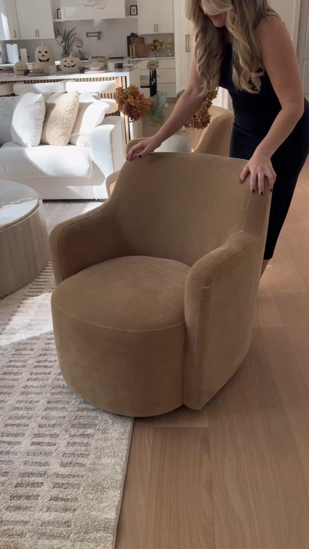 The perfect brown swivel chair is back in stock 😍

#LTKSaleAlert #LTKHome