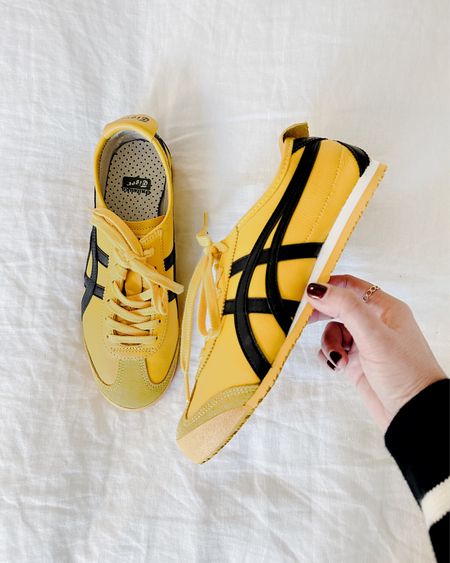 #tuesdayshoesday Took my new kicks with me to work today—these Onitsuka Tiger Mexico 66 sneakers are such a vibe. Yellow is typically not for me, and originally planned on getting the silver, but these are a nice contrast with my usual neutrals. Lovvvve 💛

#LTKworkwear #LTKFind