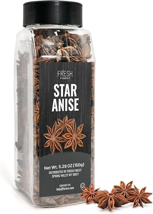Fresh Finest Whole Star Anise 5.29oz - Premium Quality Star Anise Whole - All-Natural, Non-GMO, G... | Amazon (US)