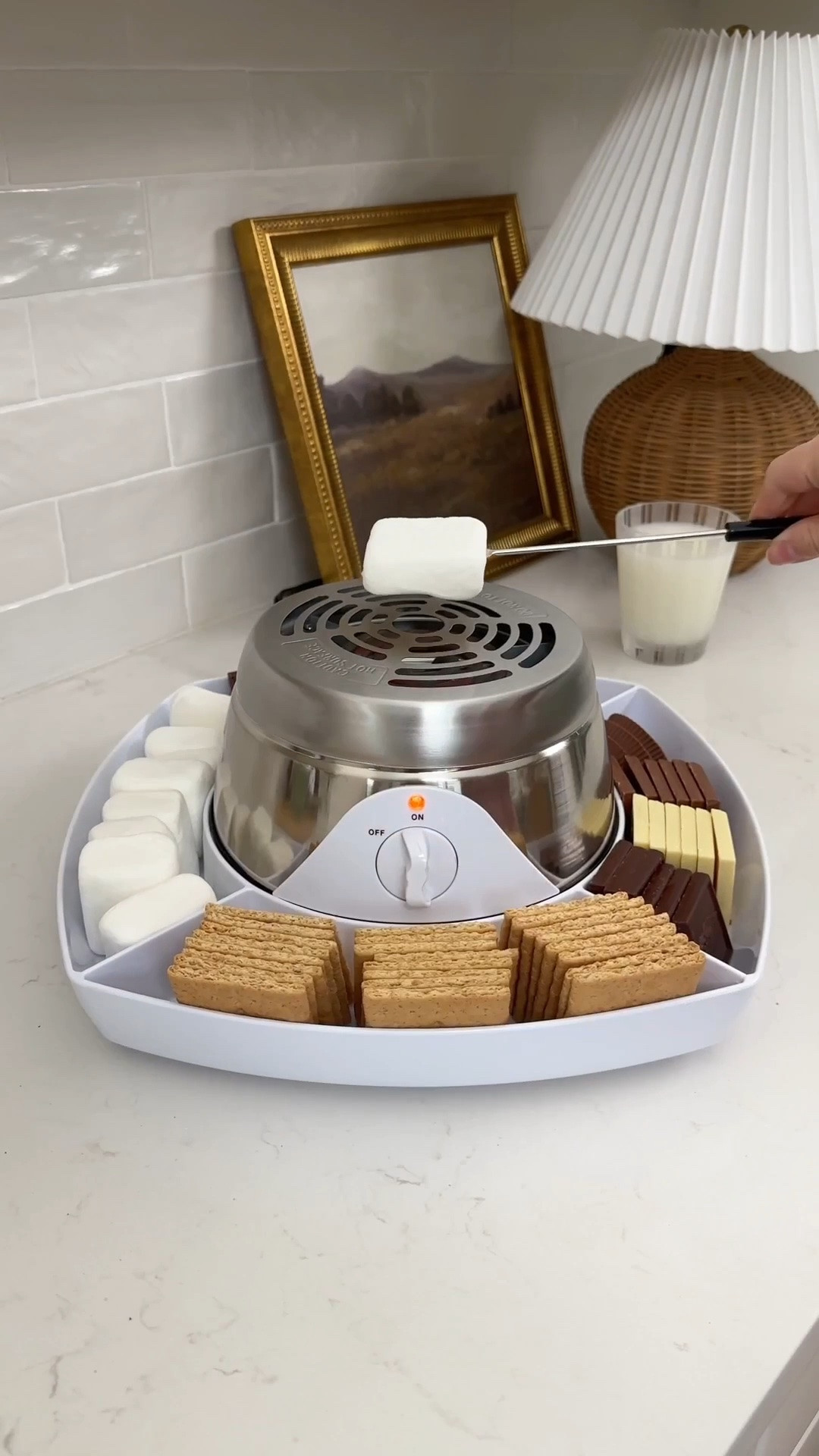 This indoor s'mores maker needs to be in your cart right now. It's so fun to use and actually works well — instant cozy-night-in energy.

fun kitchen gadget, family activity at home, rainy day activity, unique gift idea, dessert station, Amazon home finds, date night at home

#LTKHome #LTKfoodie