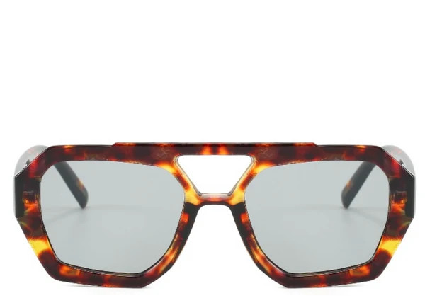 Brooklyn Leopard Smoke Sunglasses | Jewel Boutique