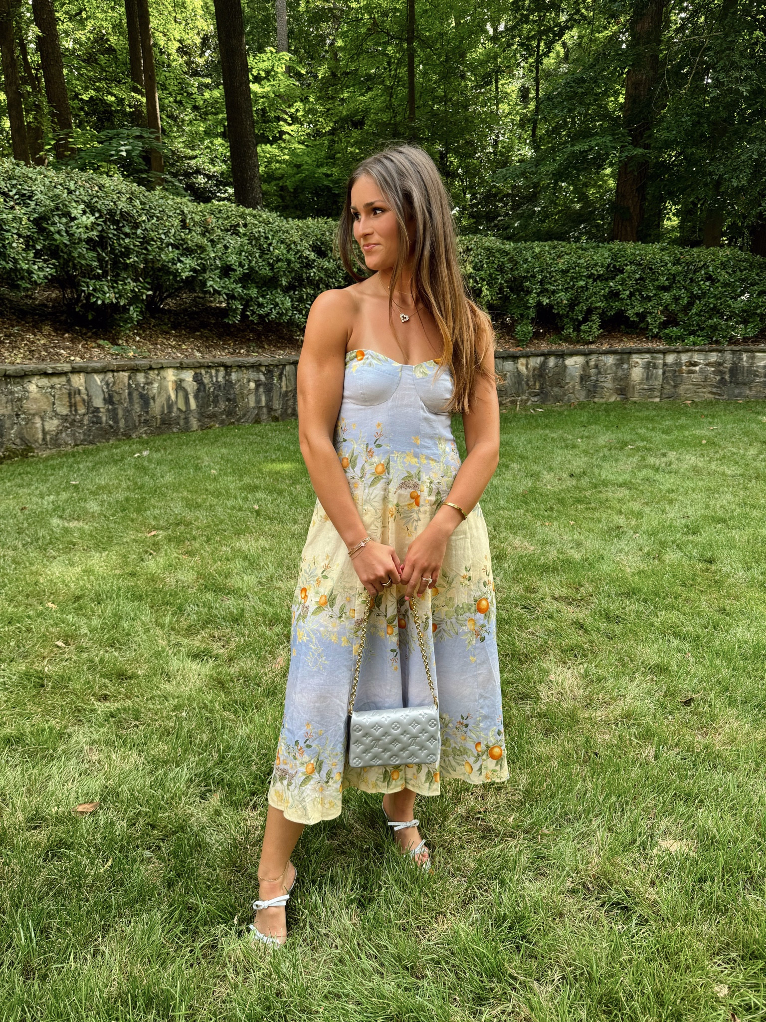 Georgia peach wedding guest dress 

#LTKWedding