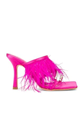 Song of Style Feather Heel in Pink from Revolve.com | Revolve Clothing (Global)