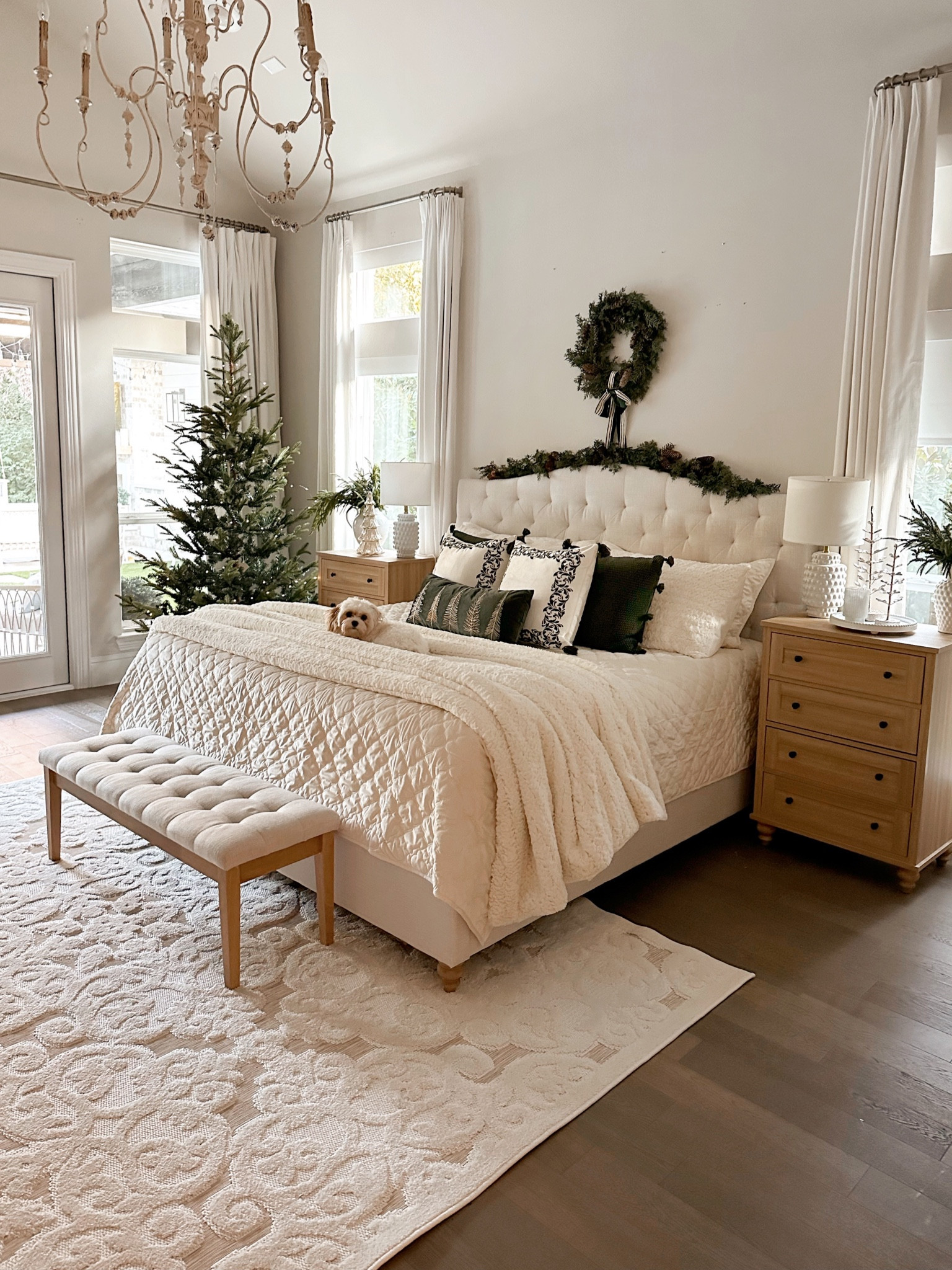 Primary bedroom holiday decor 
Christmas bedding 

#LTKSeasonal #LTKhome #LTKHoliday