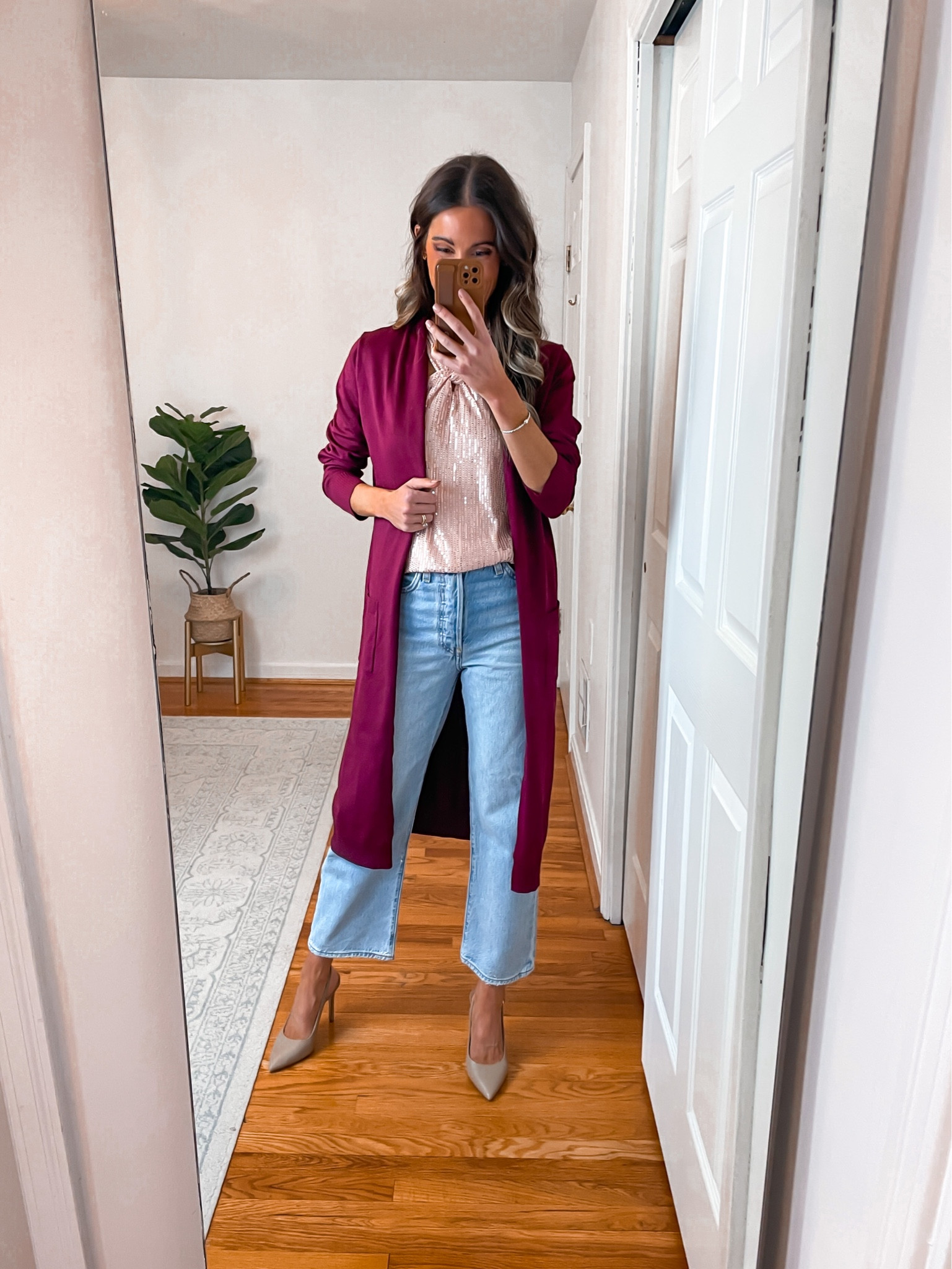 Valentine’s Day Outfit | Jeans Outfit | Sequins Top 

#LTKsalealert #LTKstyletip #LTKunder50