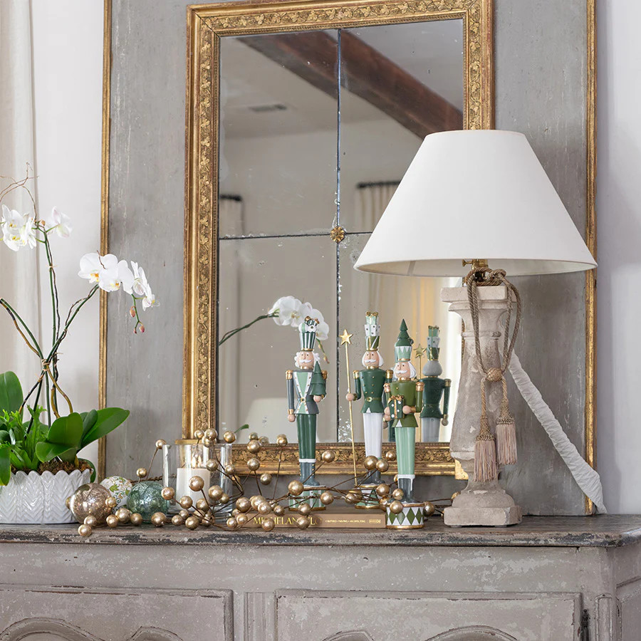 Gold Metallic Ball Garland 48" | Fig and Dove