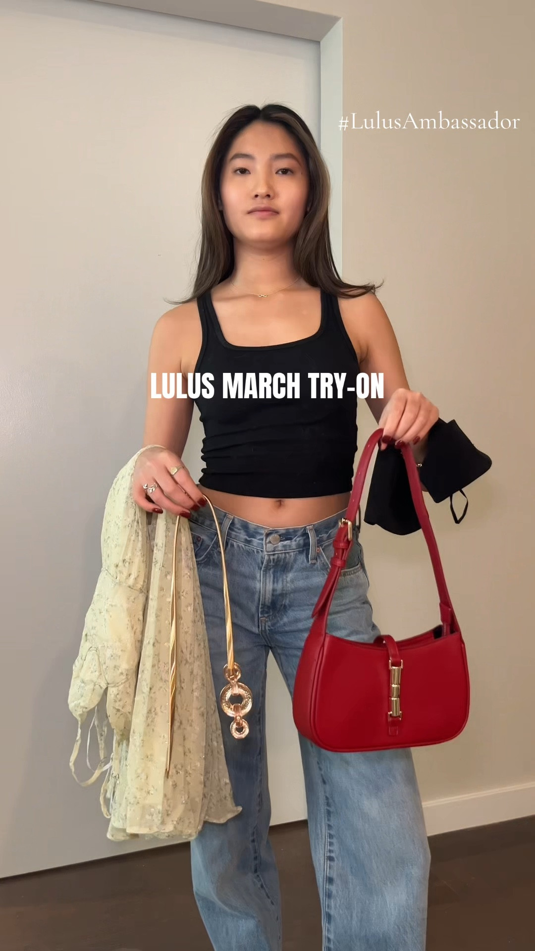 fav time of the month: @Lulus spring try-on haul #LulusAmbassador 

#LOVELULUS #springtryonhaul #springoutfitideas #casualoutfitideas casual outfits, spring weekend outfit, spring outfit inspo, chic and tasteful red shoulder bag, nikora black ponte knit strapless top, darling favorite yellow floral sleeveless pleated midi dress, arnora gold hammered geometric chain belt

#LTKootd #LTKgrwm