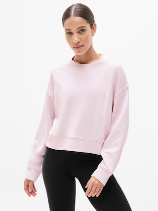 Seasoft Rib Crewneck Sweatshirt | Athleta
