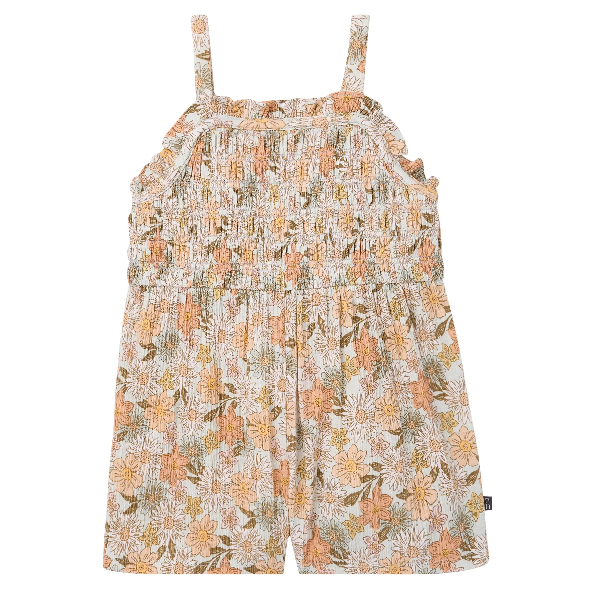 Modern Moments by Gerber Toddler Girl Smocked Romper, Sizes 12 Months - 5T | Walmart (US)