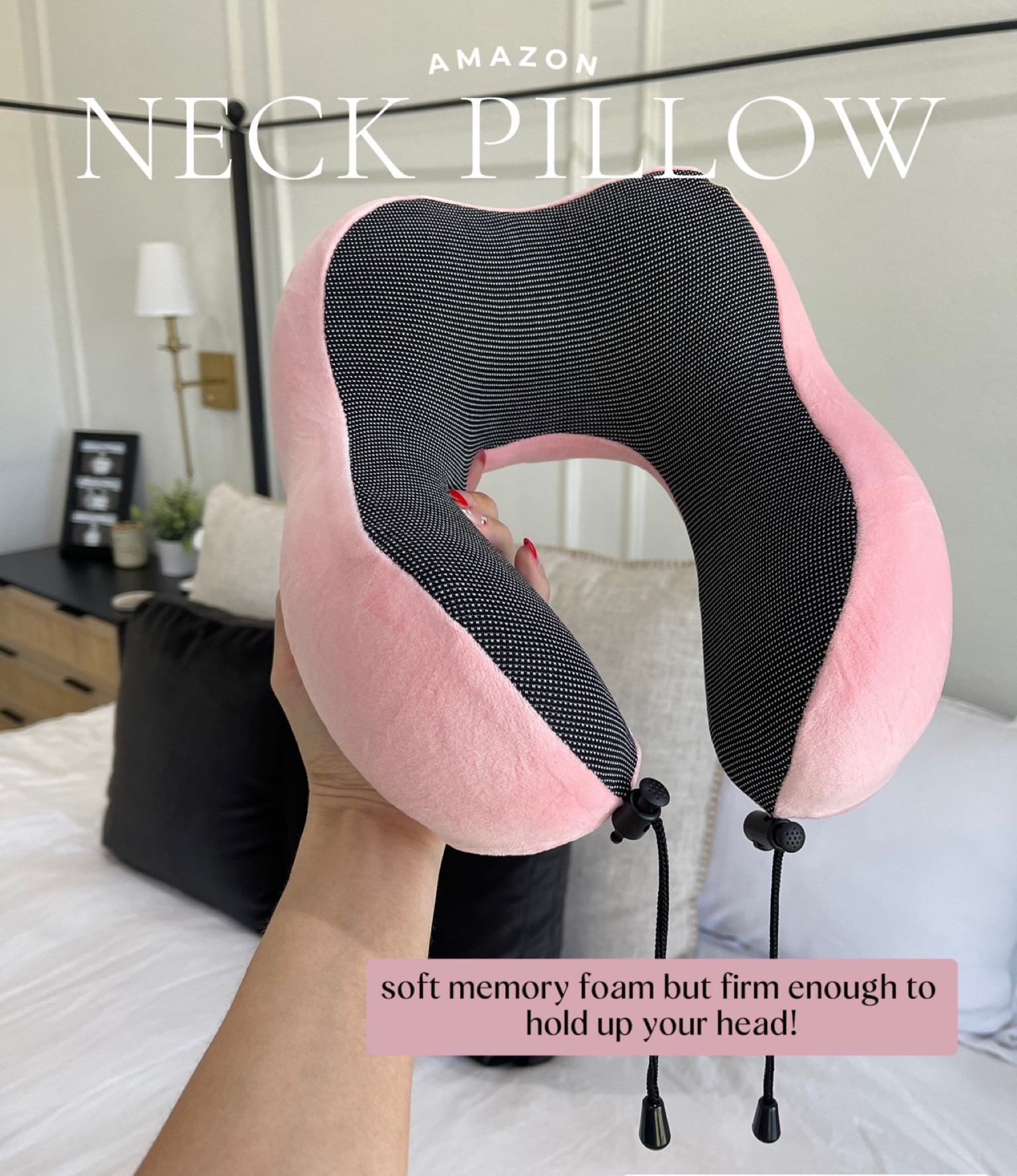 The perfect neck pillow for your next flight ✈️ 
Soft but firm enough to support your head! Memory foam & comes in a bunch of colors too! 

#LTKtravel #LTKFind #LTKunder50