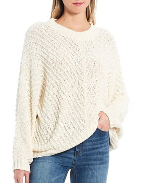 Classic Surf Textured Knit Crew Neck Sweater | Dillard's