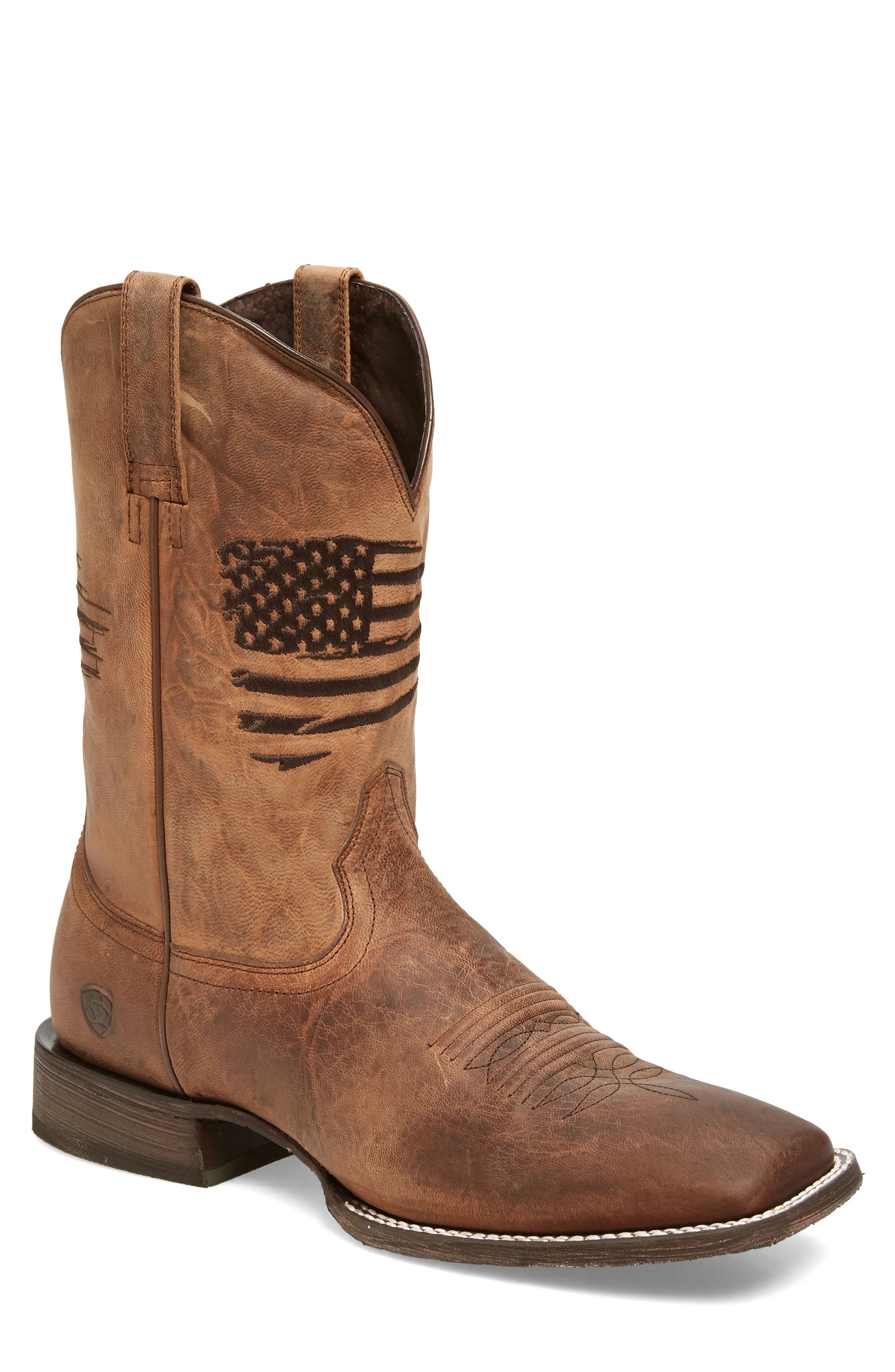 Ariat Circuit Patriot Cowboy Boot in Weathered Tan at Nordstrom, Size 9 | Nordstrom