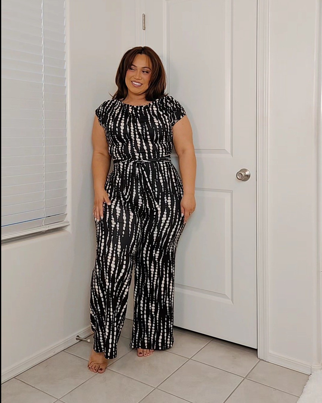 Amazon Floerns Women's Allover Print Asymmetrical Neck Pant Romper Short Sleeve Belted Jumpsuit

#LTKPlusSize #LTKMidsize