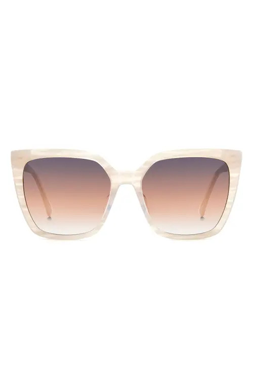 kate spade new york marlowe 55mm gradient square sunglasses in Beige/Grey Brown at Nordstrom | Nordstrom