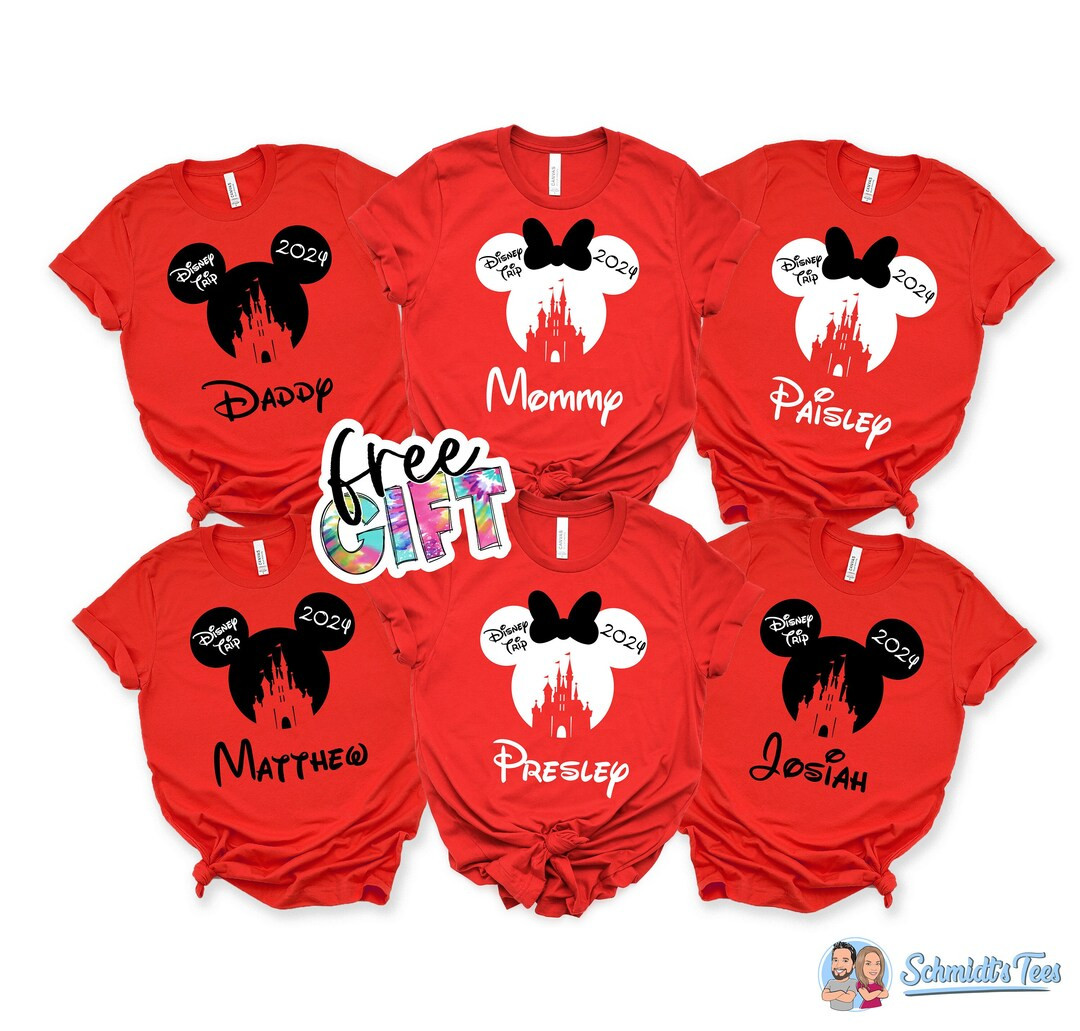Disneyworld Shirts Family, Disney Family Shirts with Custom Names, Disney Trip Shirts 2024, Disne... | Etsy (US)