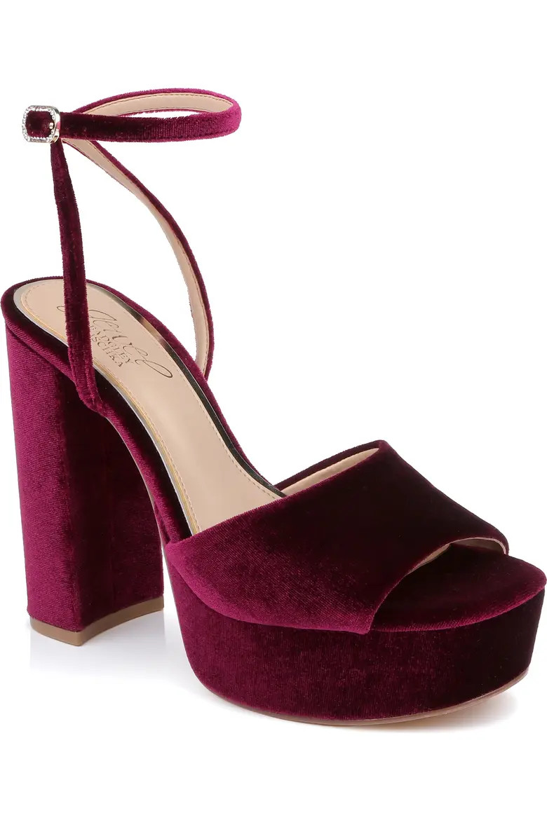 BADGLEY MISCHKA Bahari Platform Sandal in Silver Fabric at Nordstrom, Size 5 | Nordstrom