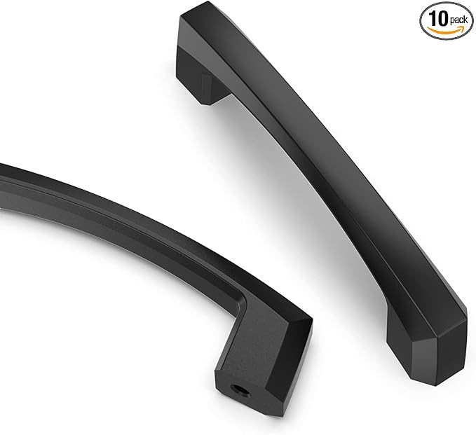 Asidrama 10 Pack 3 Inch(76mm) Matte Black Kitchen Cabinet Handles, Cabinet Pulls Kitchen Cabinet ... | Amazon (US)