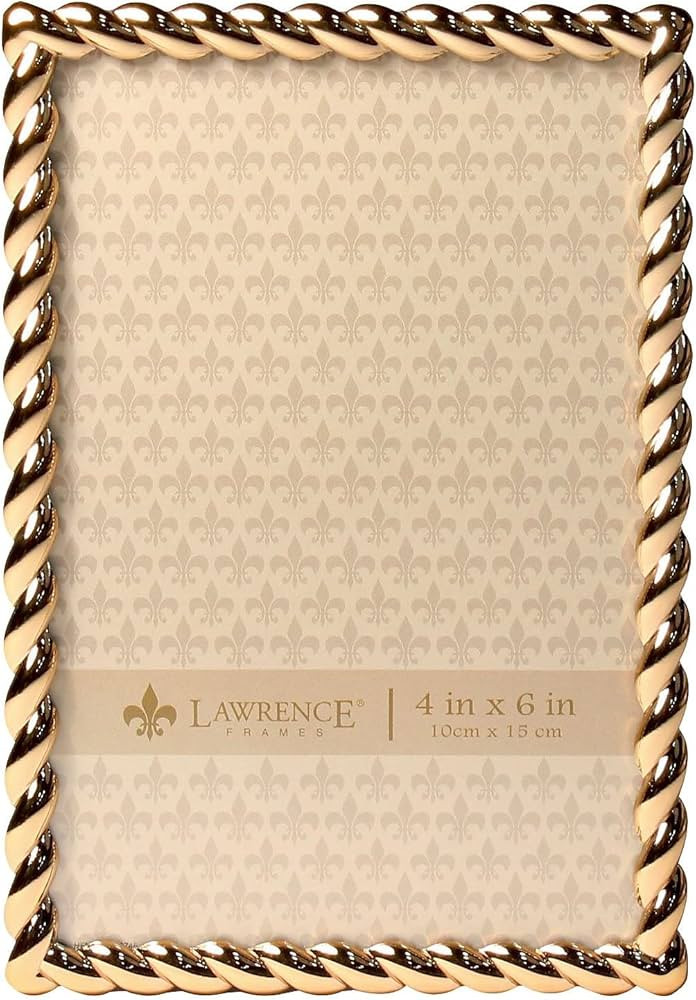 Lawrence Frames 4x6 Golden Rope Picture Frame (712046) | Amazon (US)
