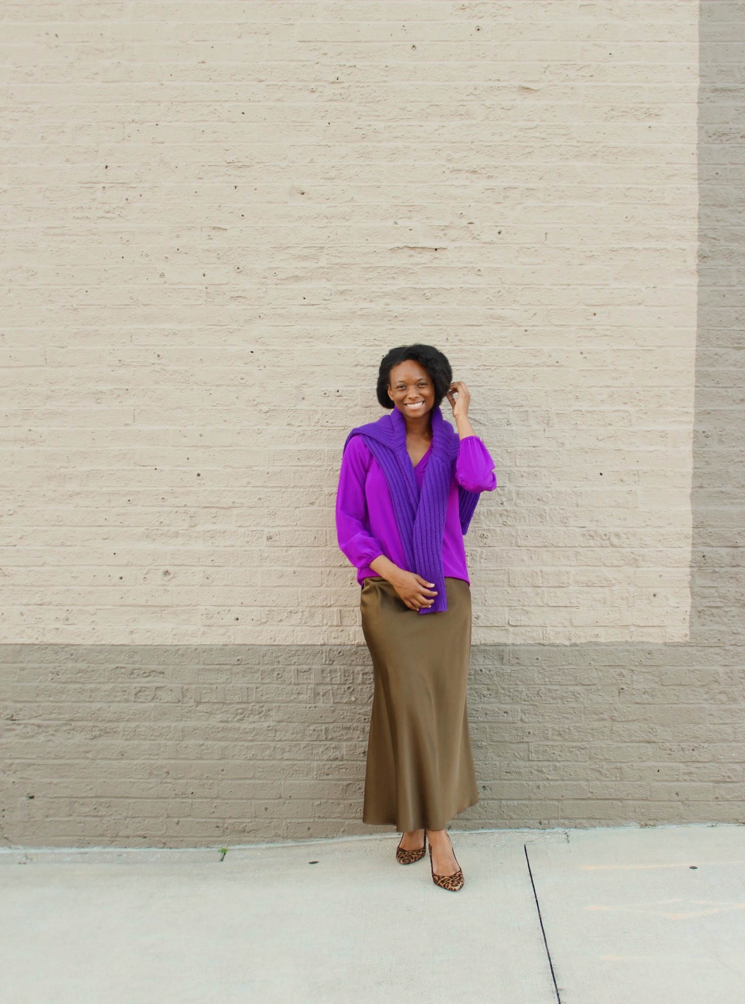 Jewel tones for fall time are my favorite. Styling my new satin skirt with a silk blouse with a cozy wool/cashmere blend sweater for warmth. Great skirt for holiday parties and special events 

#LTKstyletip #LTKSeasonal #LTKunder100