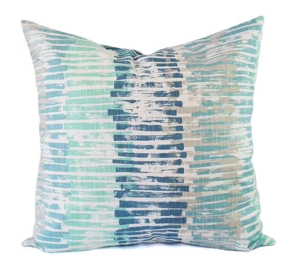 Two Blue Pillow Covers - Grey Throw Pillow Covers - Custom Pillow Cover - Blue Pillow Sham - Deco... | Etsy (US)