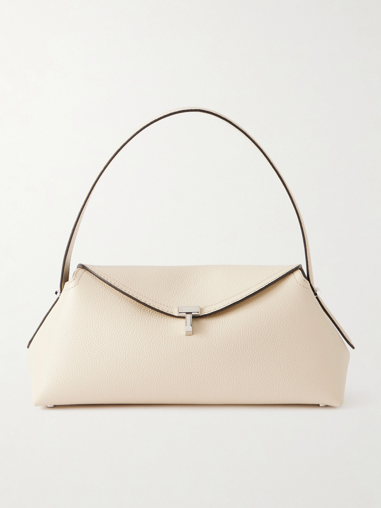 TOTEME - T-lock Leather Shoulder Bag - White | NET-A-PORTER (UK & EU)